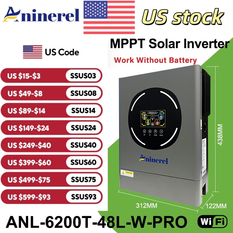 Aninerel 6.2KW 48V Hybrid Sola - Drone Solar Charger recension och pris