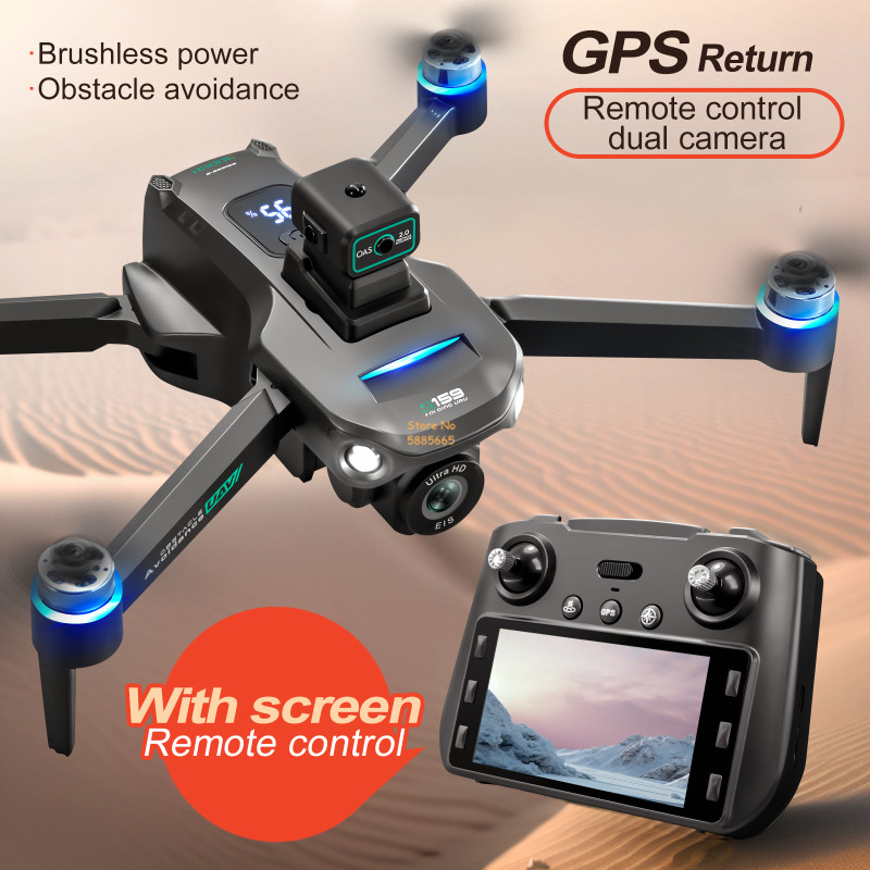 8K Dual Camera 5G WIFI FPV Rem - Drone Beacon Light recension och pris