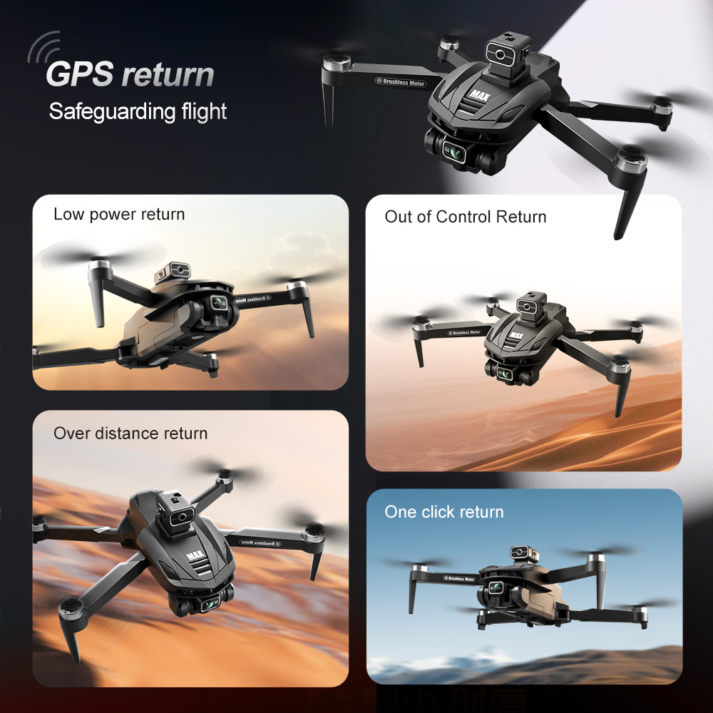 V168 PRO Max GPS Drone 8K Prof - Drone Controller Screen recension och pris
