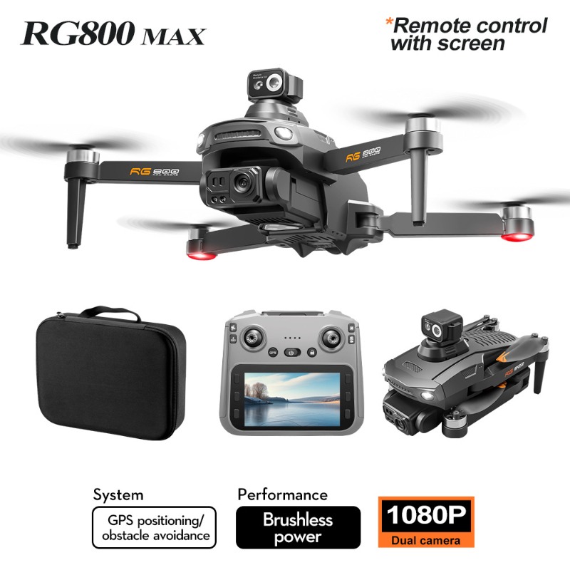 NEW RG800 MAX Drone 1080P HD C - Drone Controller Screen recension och pris