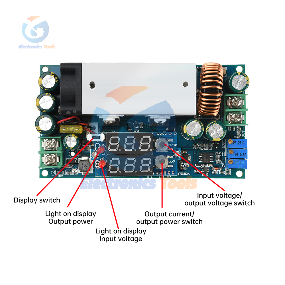 10-75V 20A Adjustable Buck Mod - Drone Solar Charger recension och pris